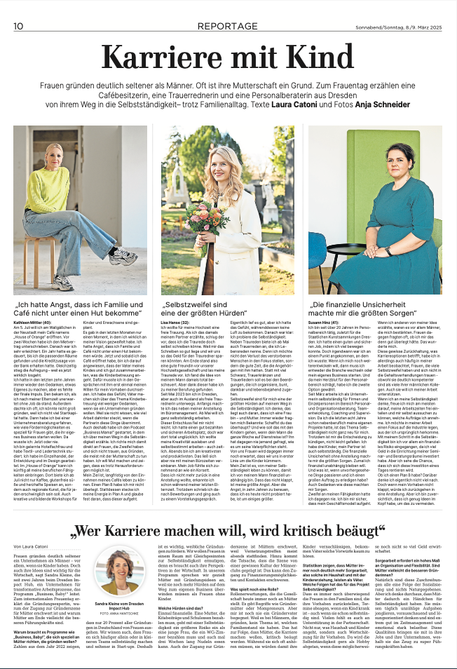 DNN Reportage Frauentag Karriere mit Kind